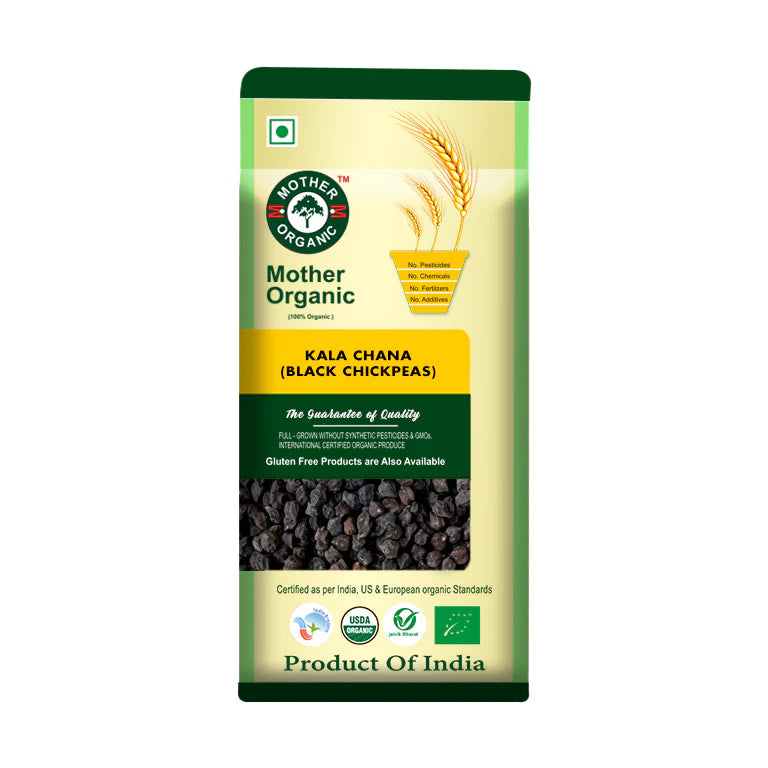 Kala Chana - USDA Organic - Mother Organic - 500gm