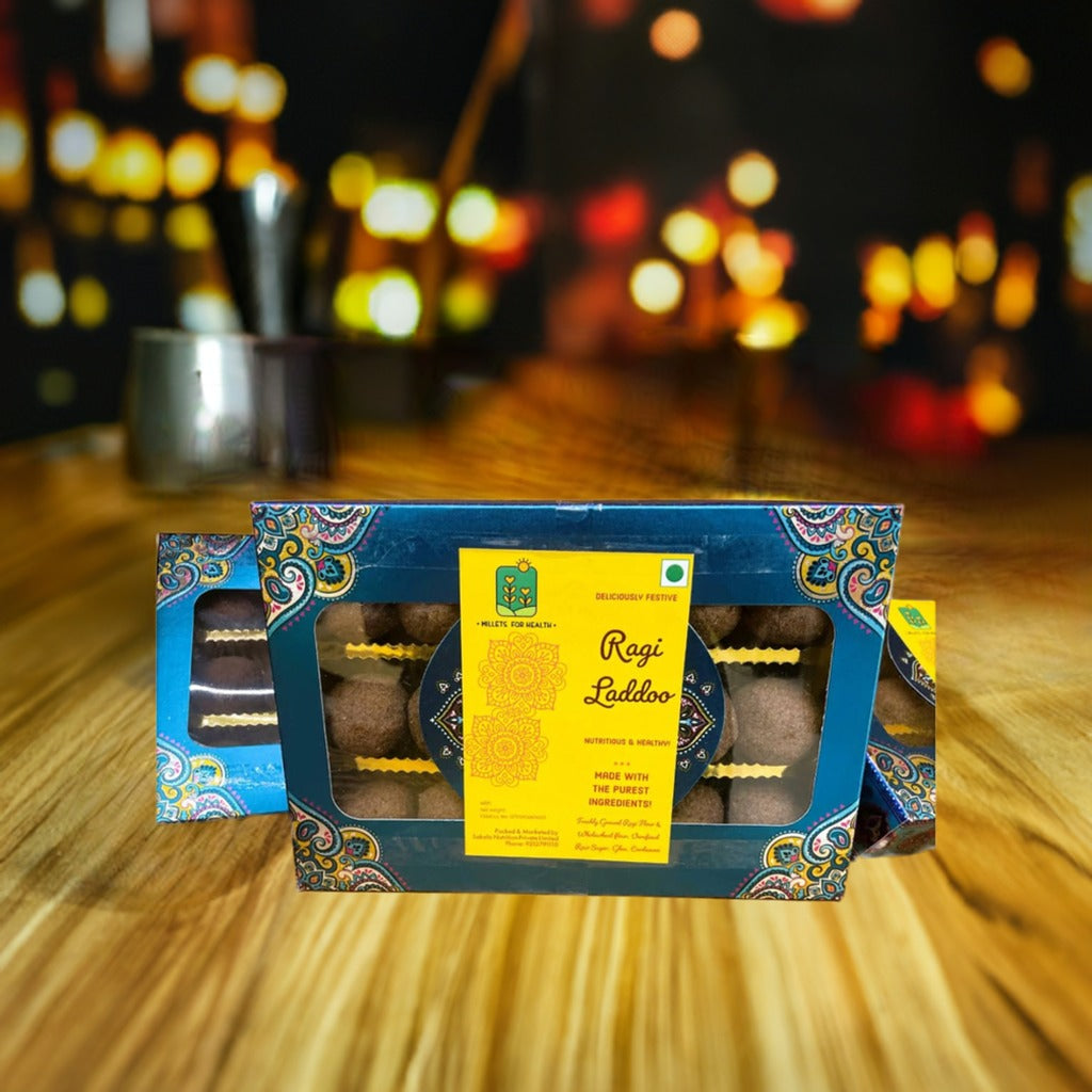 Laddoo | Ragi Laddu - High In Calcium - Millets For Health - 400gm