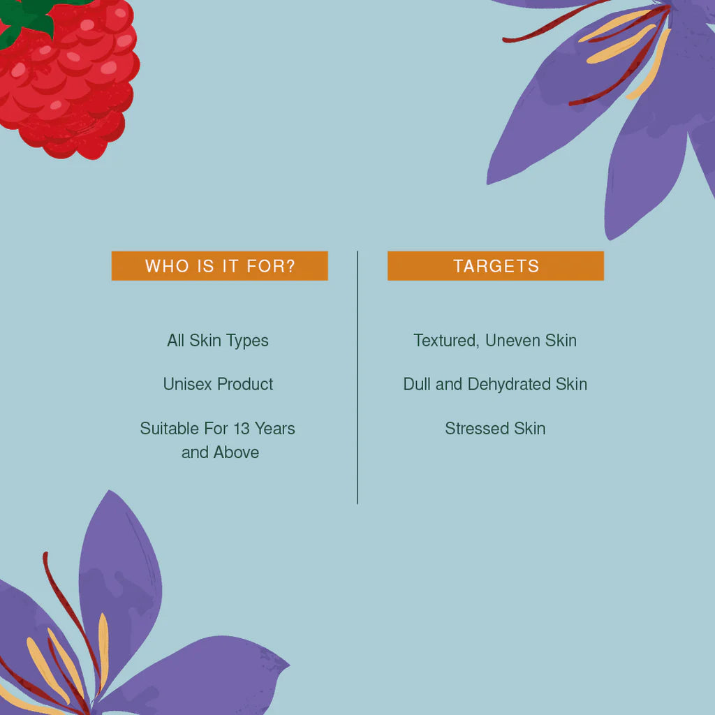 Saffron & Red Raspberry Facial Oil – Juicy Chemistry – 30ml
