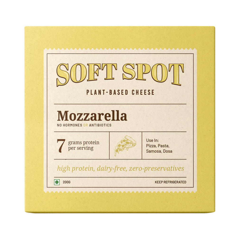 Vegan Mozzarella Cheese | Pasteurized - Grates & Melts – Gluten Free, Dairy Free & Lactose Free – Soft Spot Foods – 200gm