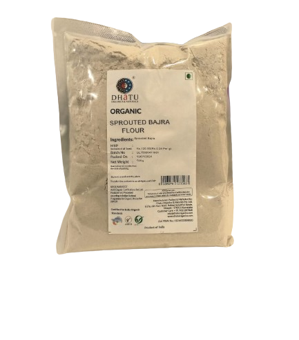 Bajra Flour | Sprouted - Dhatu Organic - 500gm