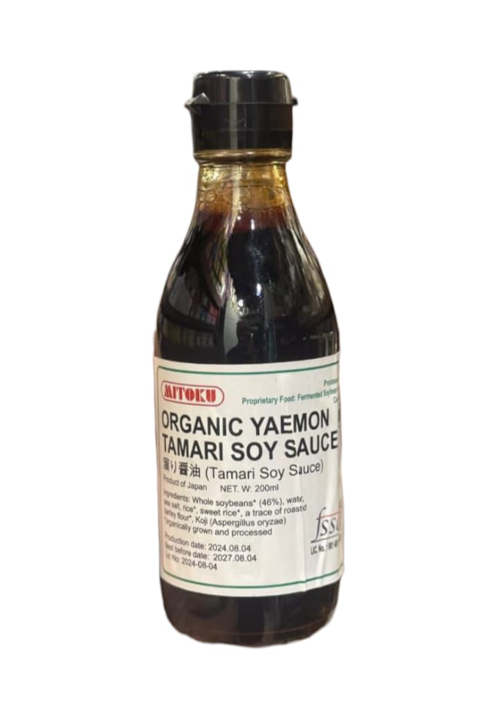 Soy Sauce | Organic Yaemon Tamari Soy Sauce - Japan - Mitoku - 200ml