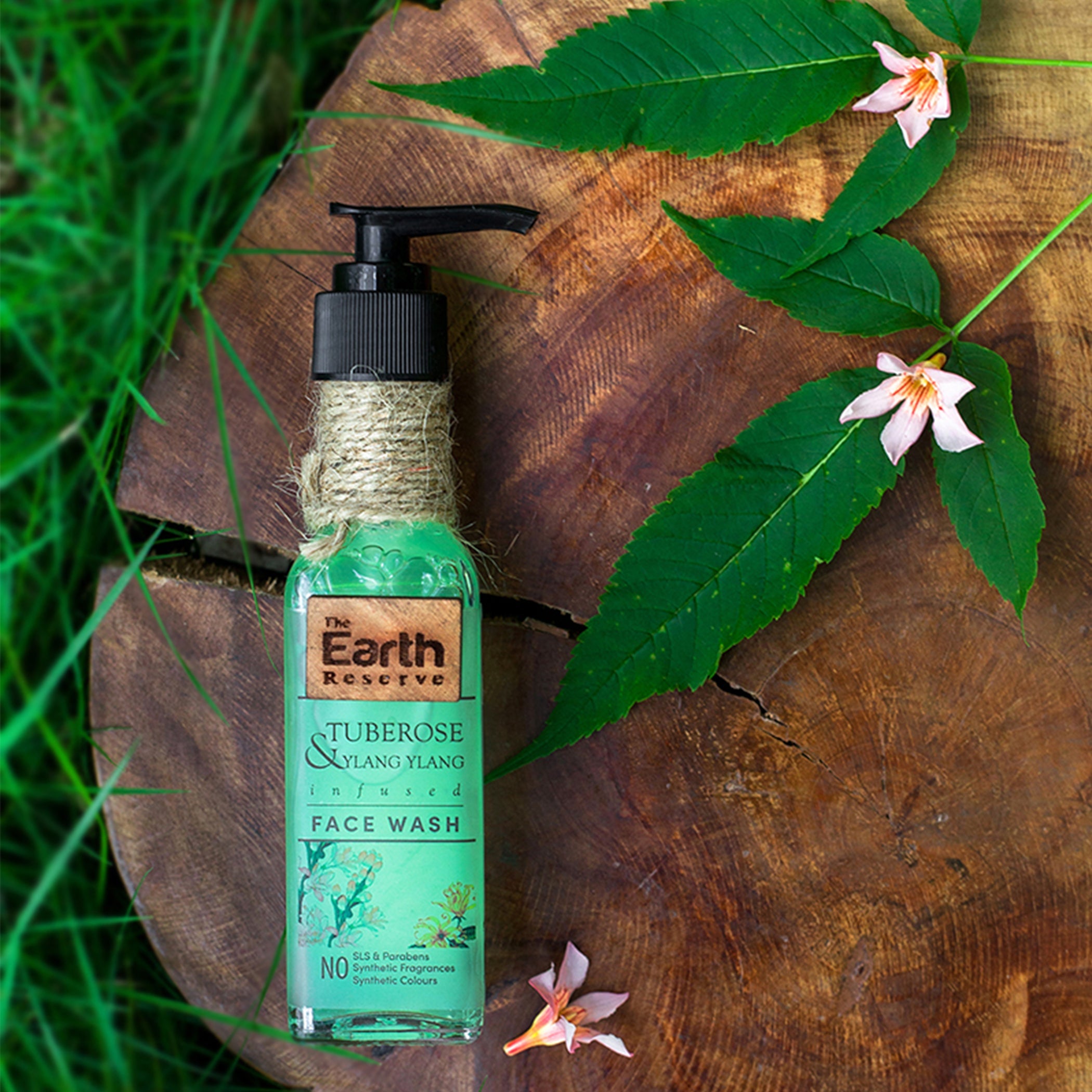 Face Wash | Tuberose & Ylang Ylang - Parabens Free, No Synthetic & No Added Chemical - The Earth Reserve -100ml
