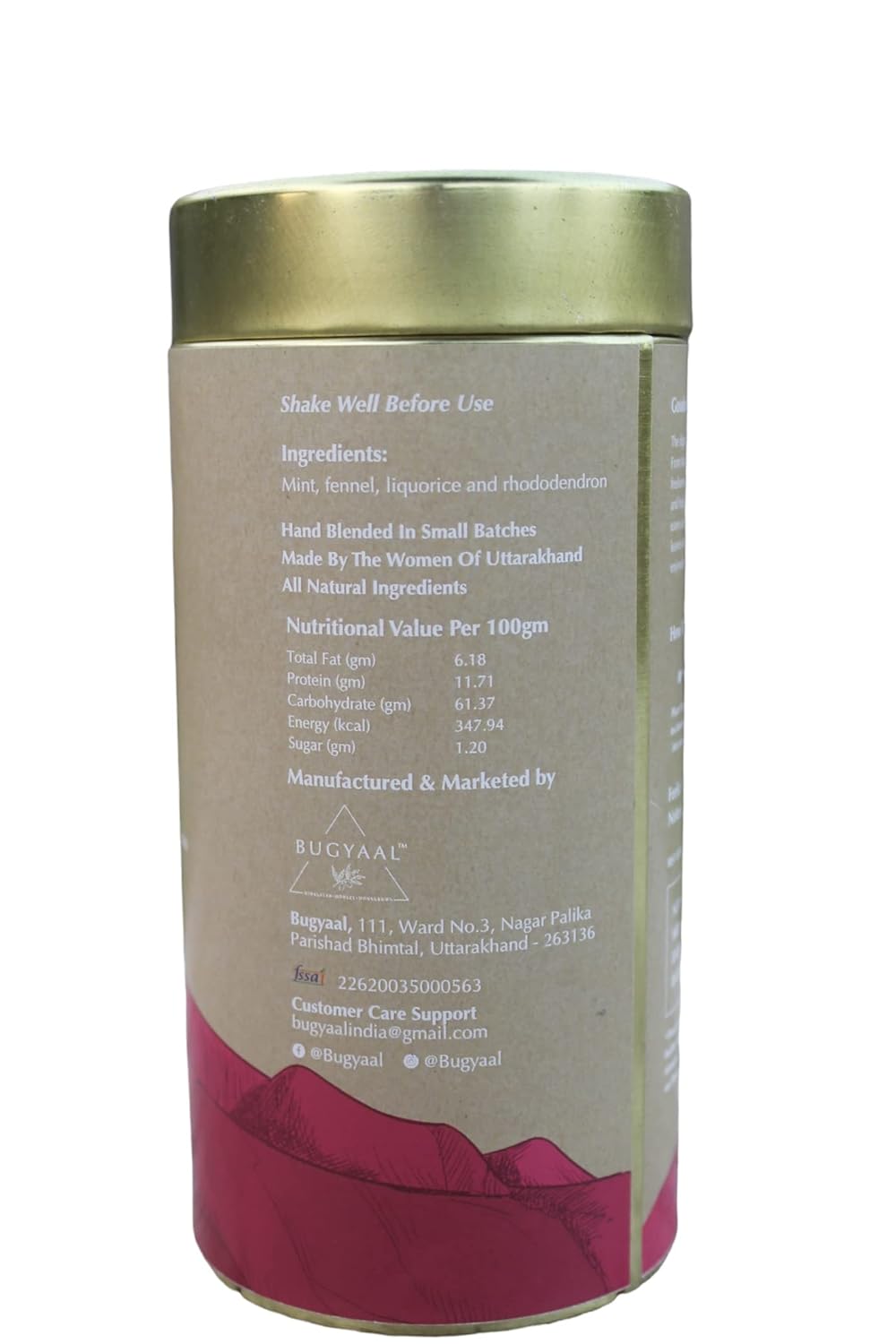 Bye Bloat Tea - Natural - Indian - Bugyaal - 50gm