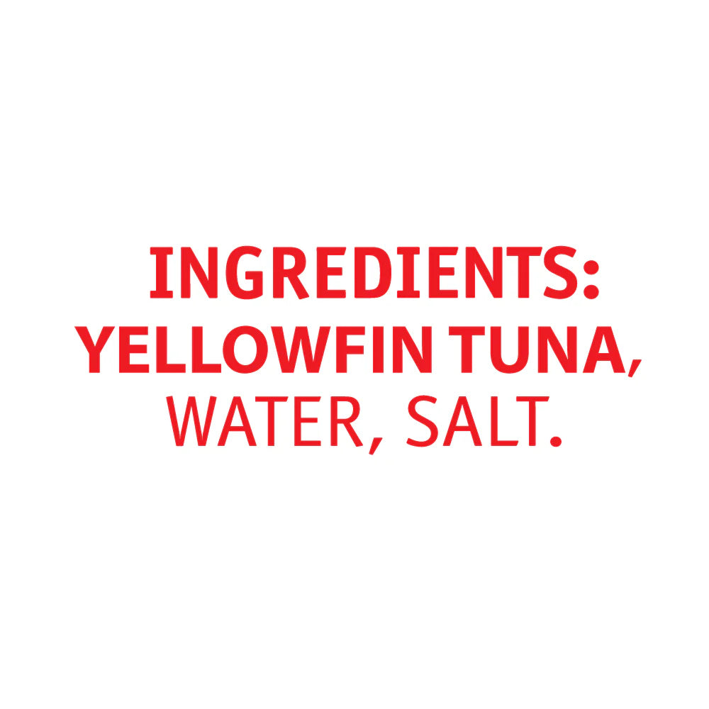 White Meat Tuna Chunks in Water, Salt Added  – Tasty Nibbles – 185gm