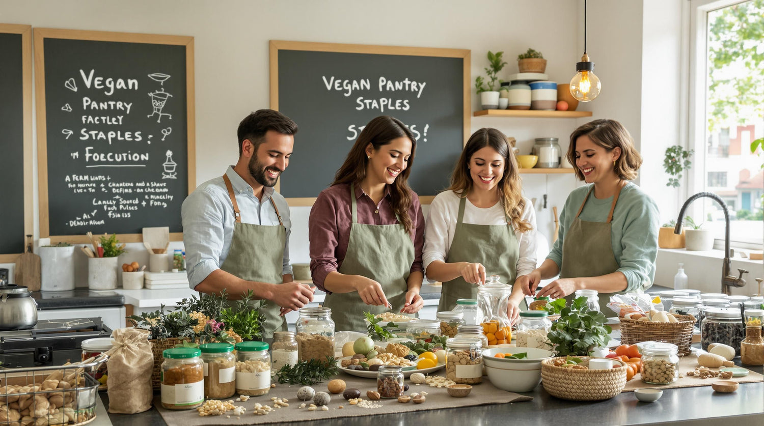 vegan pantry staples kitchen