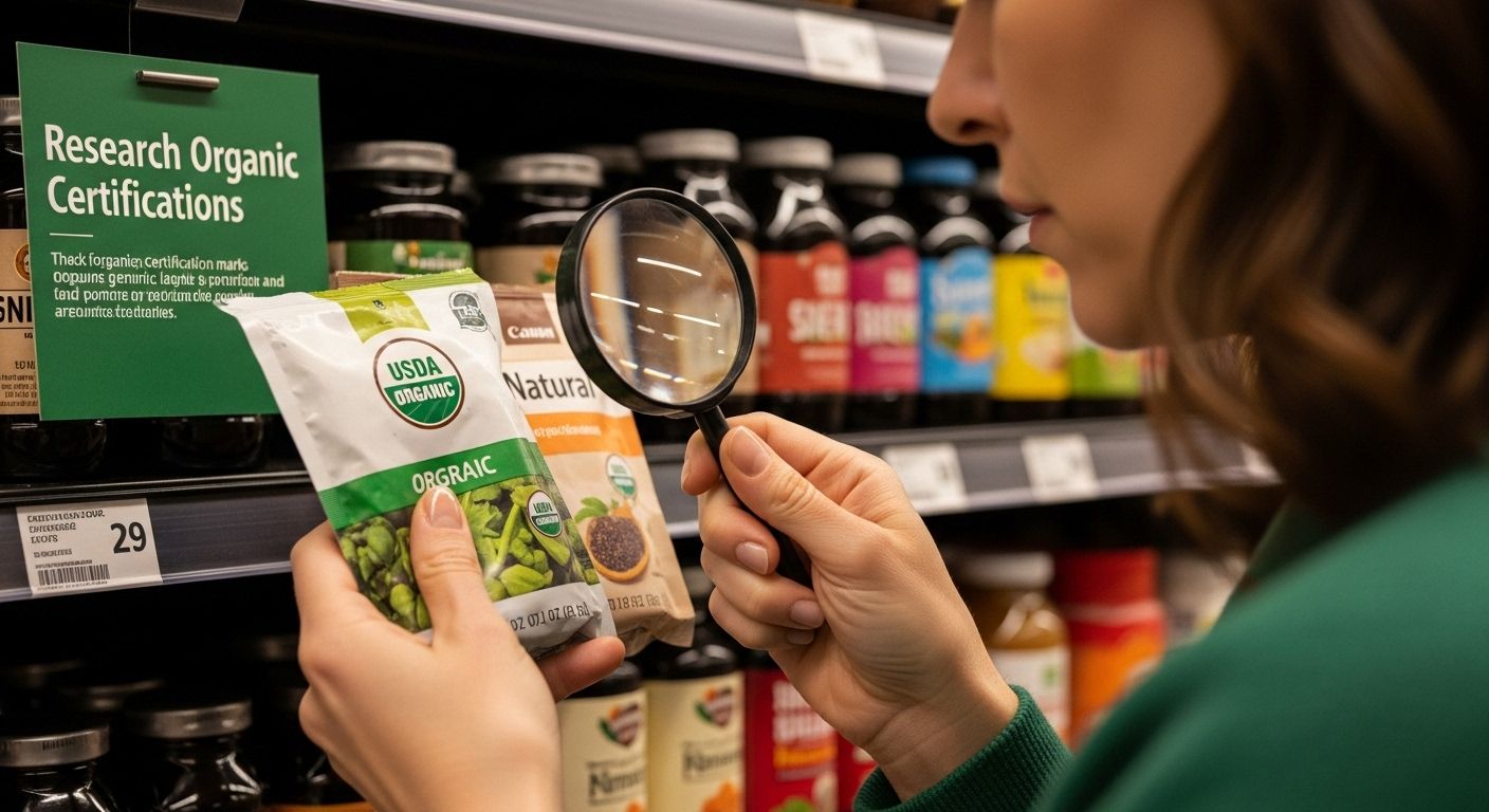 organic certification label reading