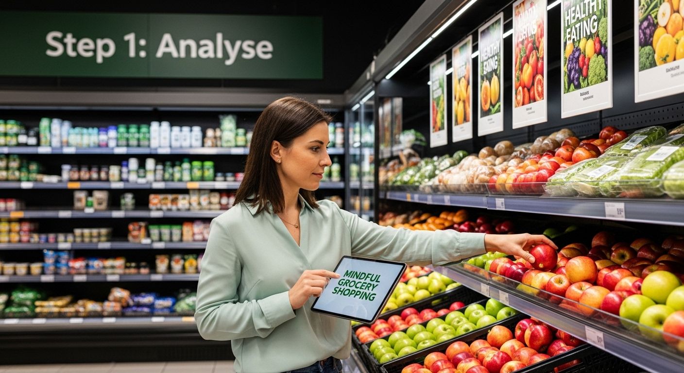 mindful grocery shopping step