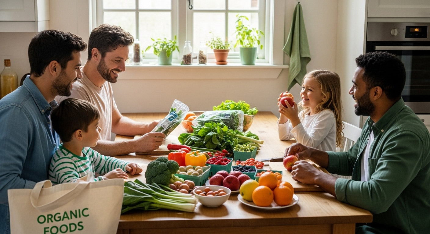 organic foods kitchen family