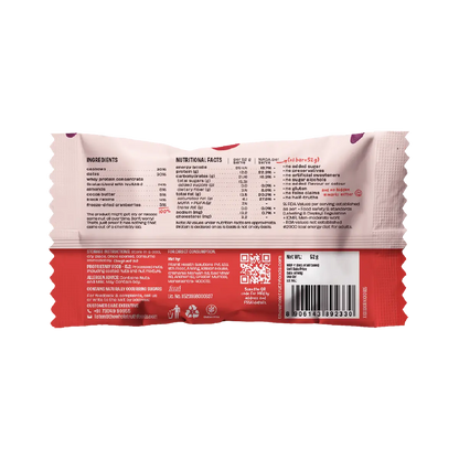 Protein Bar | Cranberry Raisin (12g Protein Bar)-No Added Sugar, No Added Flavour &amp; No Preservatives – The Whole Truth – 52gm