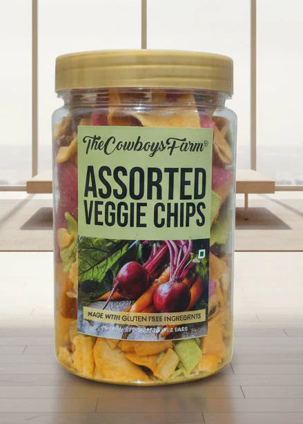 Chip | Assorted Veggie Chips- Gluten Free, No Onion, No Garlic, No Palm Oil &amp; No Added Preservatives - The Cow Boys Farm – 150gm