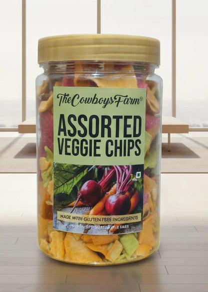 Chip | Assorted Veggie Chips- Gluten Free, No Onion, No Garlic, No Palm Oil &amp; No Added Preservatives - The Cow Boys Farm – 150gm