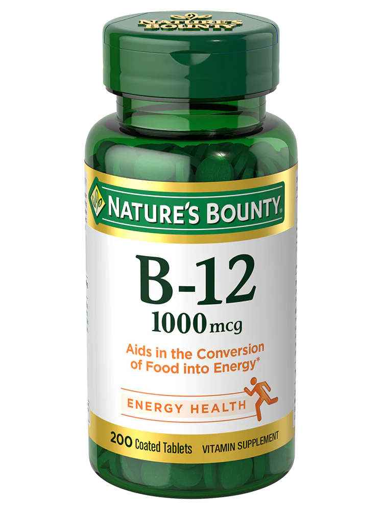 Vitamin B-12 | 1000mcg - Energy Health - Aids In The Conversion Of Food Into Energy - Gluten Free, No Artificial Flavor, Sugar Free, Dairy Free, No Soy & Sodium Free - Nature&