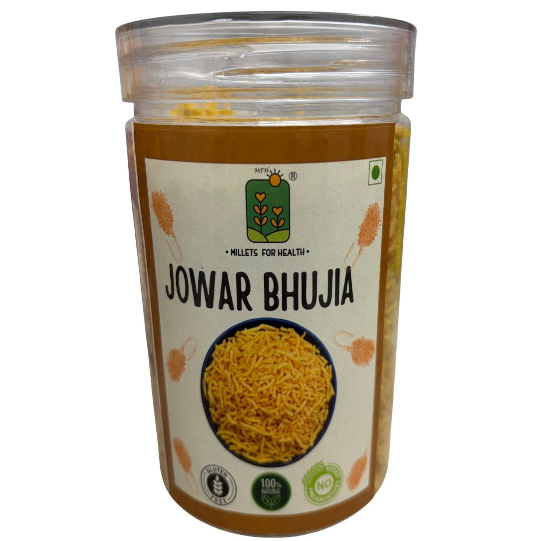 Bhujia Namkeen | Jowar Bhujia -100% Natural, Gluten Free &amp; No Added Preservatives - Millet For Health - 250gm
