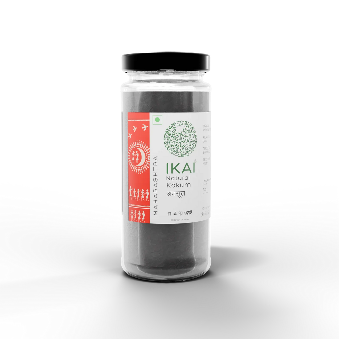 Natural Kokum -Dried Mangosteen - Regional Speciality (Maharashtra) - No Preservatives- Ikai Organic – 100gm