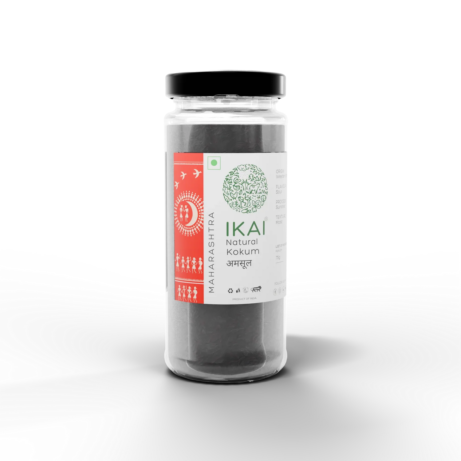 Natural Kokum -Dried Mangosteen - Regional Speciality (Maharashtra) - No Preservatives- Ikai Organic – 100gm