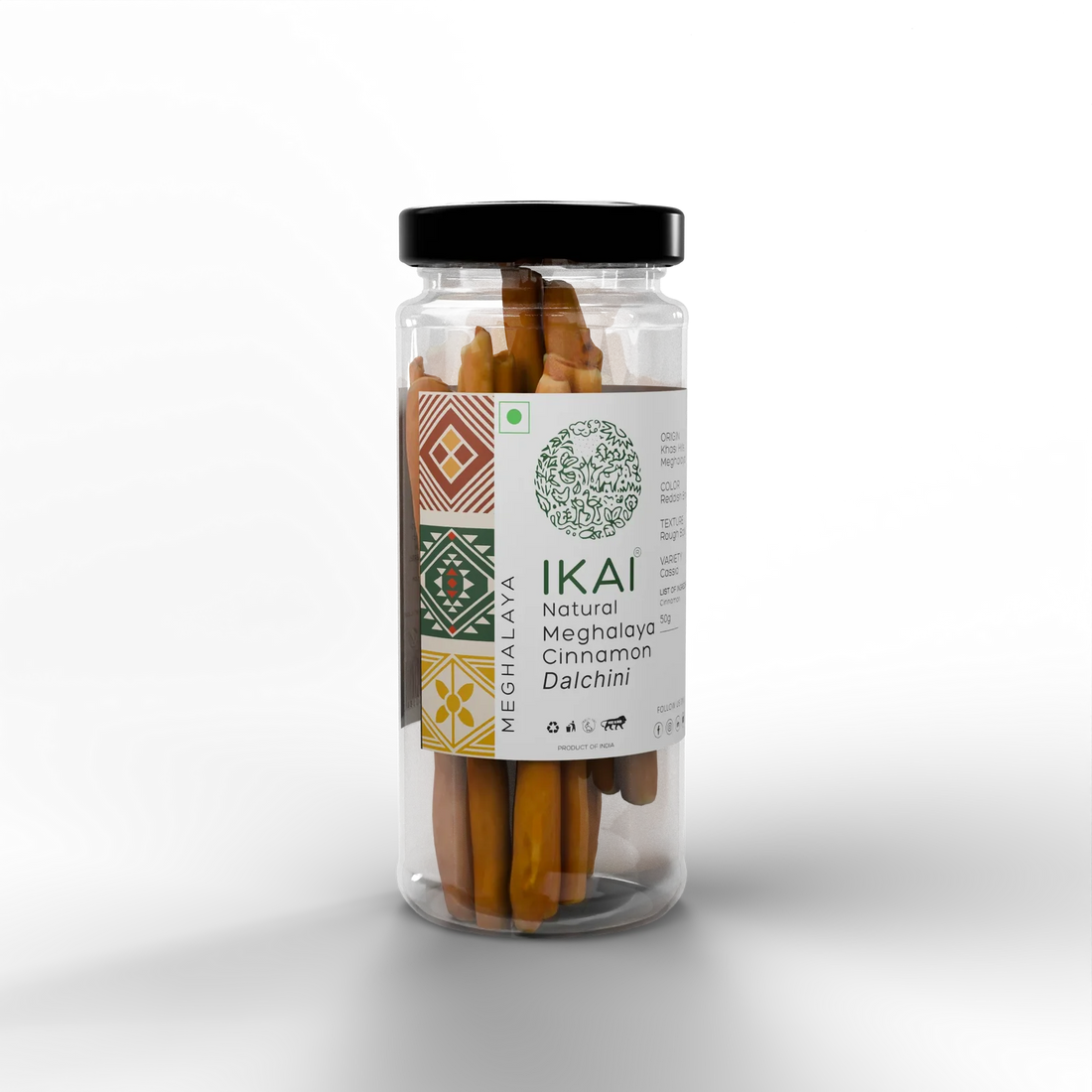 Cinnamon |Natural Meghalaya Cinnamon (Dalchini) - Regional Speciality Meghalaya  - No Preservatives- Ikai Organic – 50gm