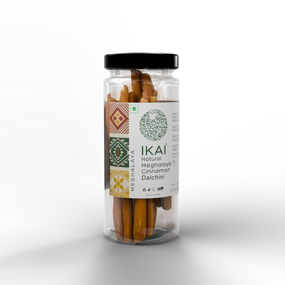 Cinnamon |Natural Meghalaya Cinnamon (Dalchini) - Regional Speciality Meghalaya  - No Preservatives- Ikai Organic – 50gm