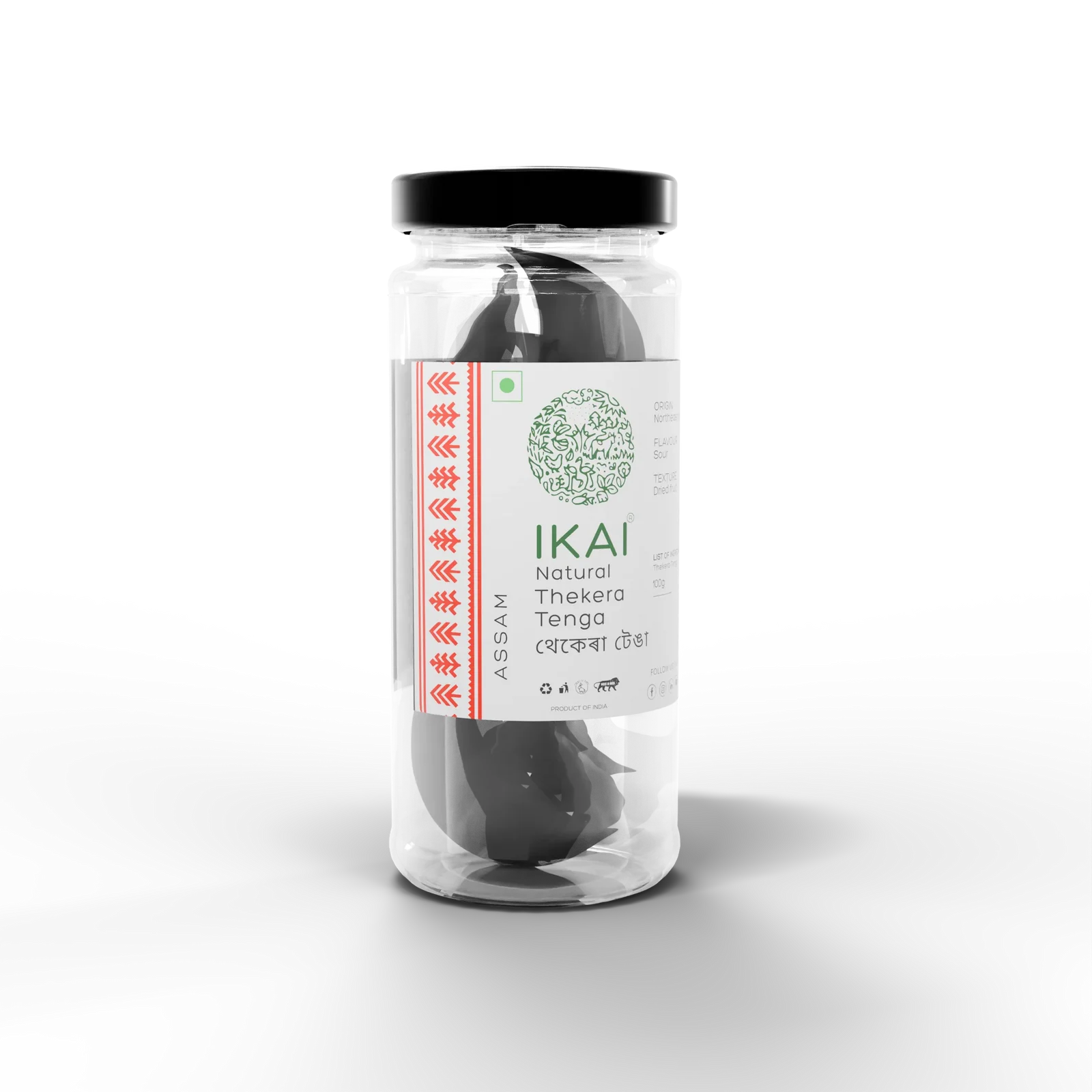 Natural Thekera Tenga - Regional Speciality (Assam)- Exotic Spice Sour - No Preservatives- Ikai Organic – 100gm