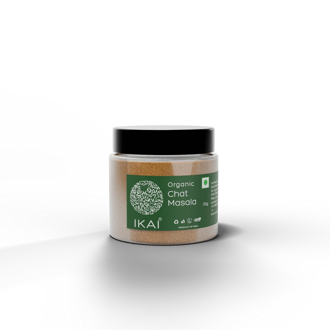 Masala Powder | Organic Chat Masala- Chatpata Spice Mix - Premium Spice Blend - No Preservatives- Ikai Organic – 50gm