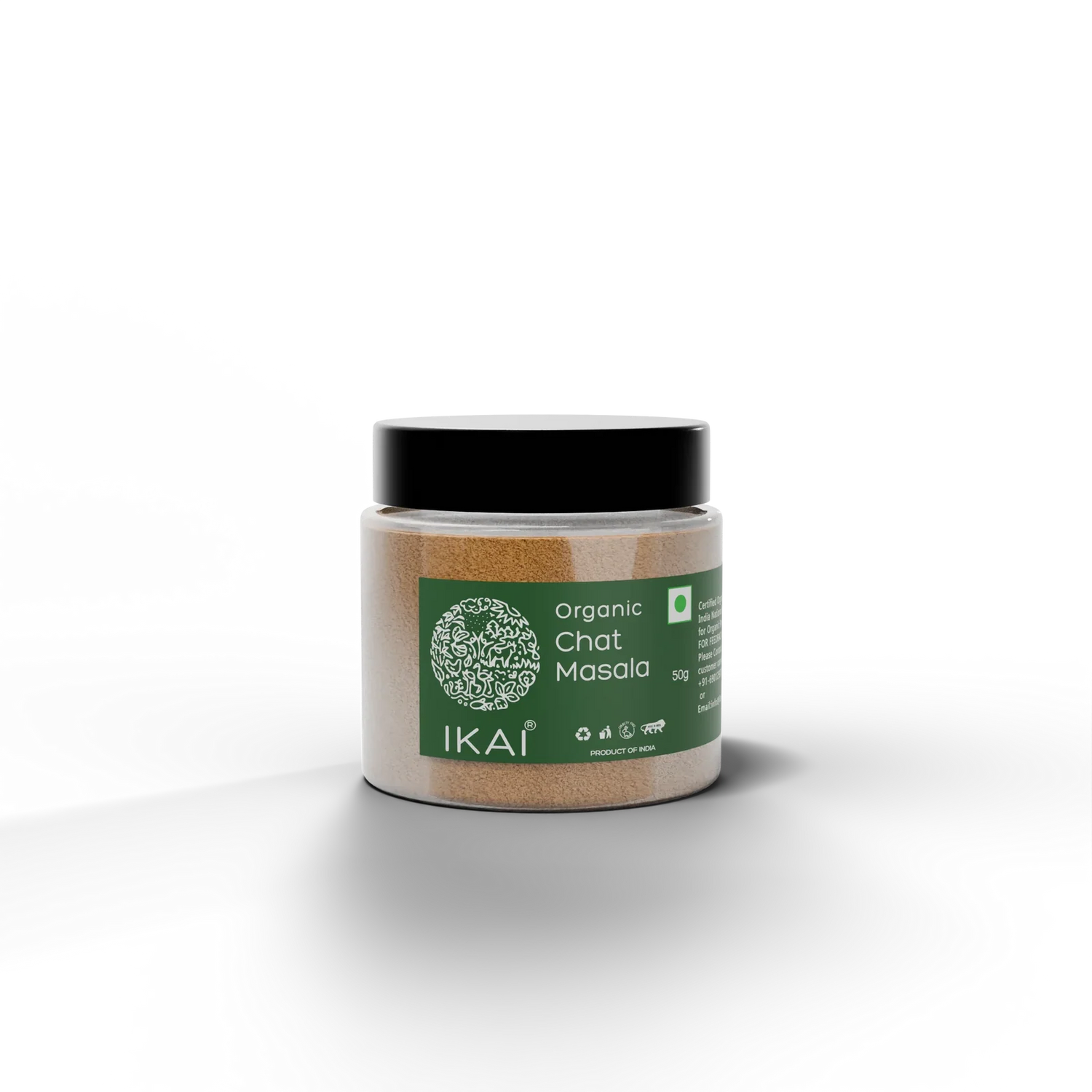 Masala Powder | Organic Chat Masala- Chatpata Spice Mix - Premium Spice Blend - No Preservatives- Ikai Organic – 50gm
