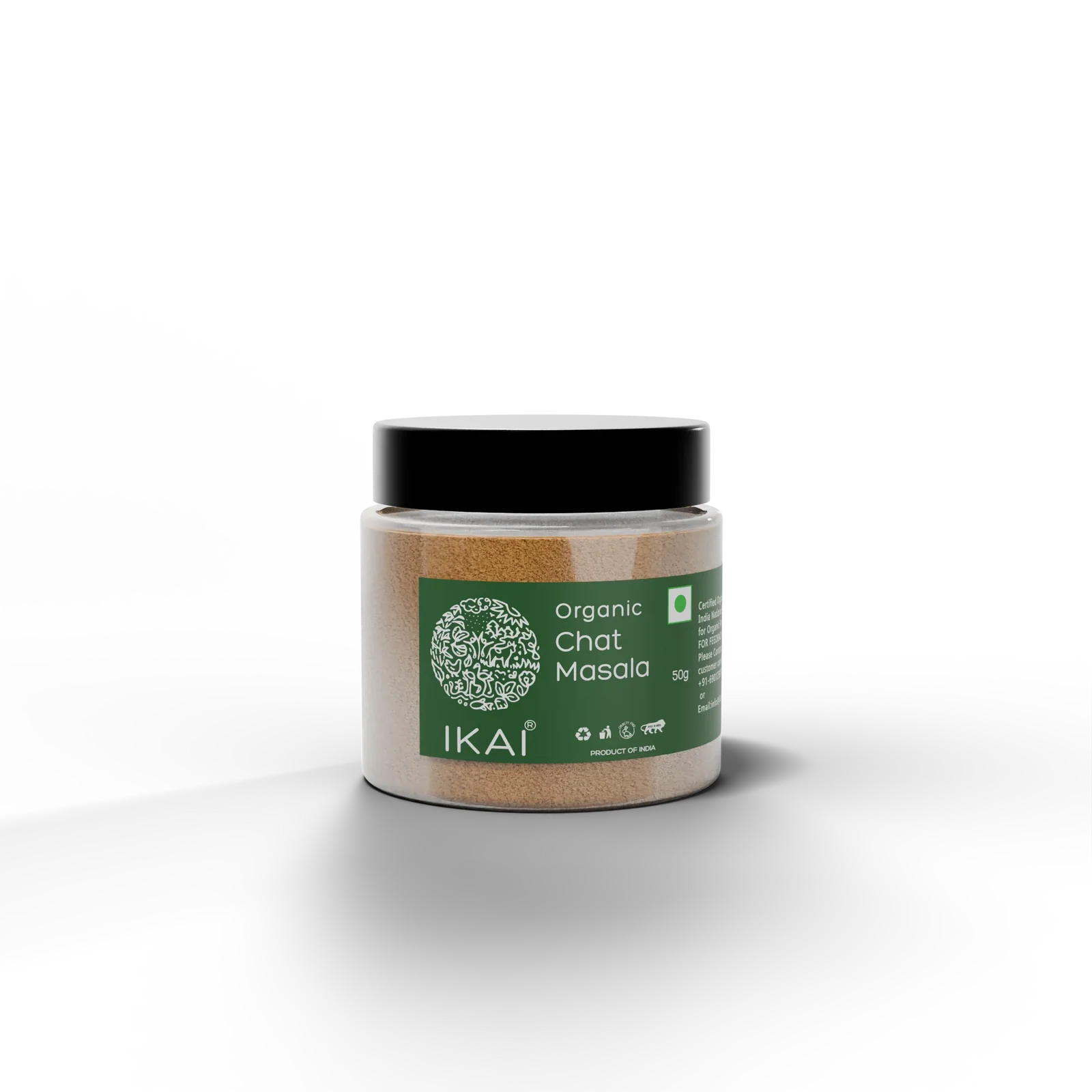 Masala Powder | Organic Chat Masala- Chatpata Spice Mix - Premium Spice Blend - No Preservatives- Ikai Organic – 50gm