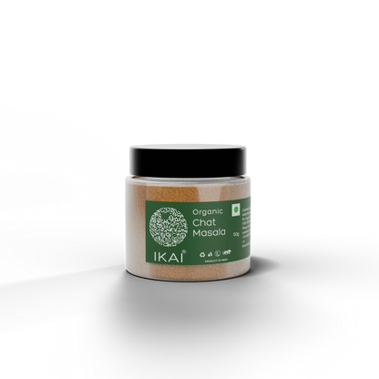 Masala Powder | Organic Chat Masala- Chatpata Spice Mix - Premium Spice Blend - No Preservatives- Ikai Organic – 50gm