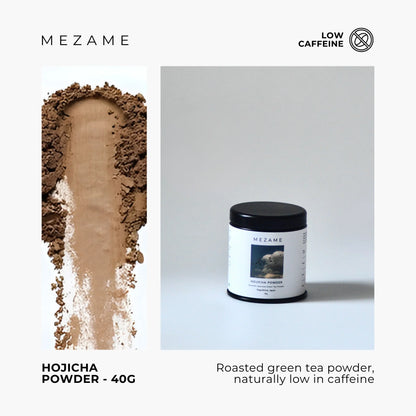Hojicha - Roasted Japanese Green Tea Powder - Mezame - 40gm