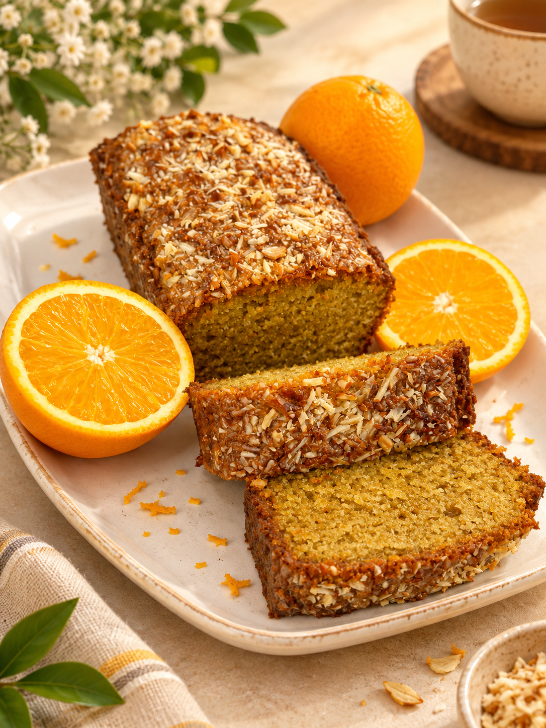 Cake | Almond Orange Cake - Vegan, Gluten Free &amp; Refined Sugar Free - Nature&