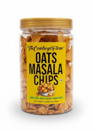 Chips | Oats Masala Chips - Gluten Free - The Cowboys Farm - 160gm