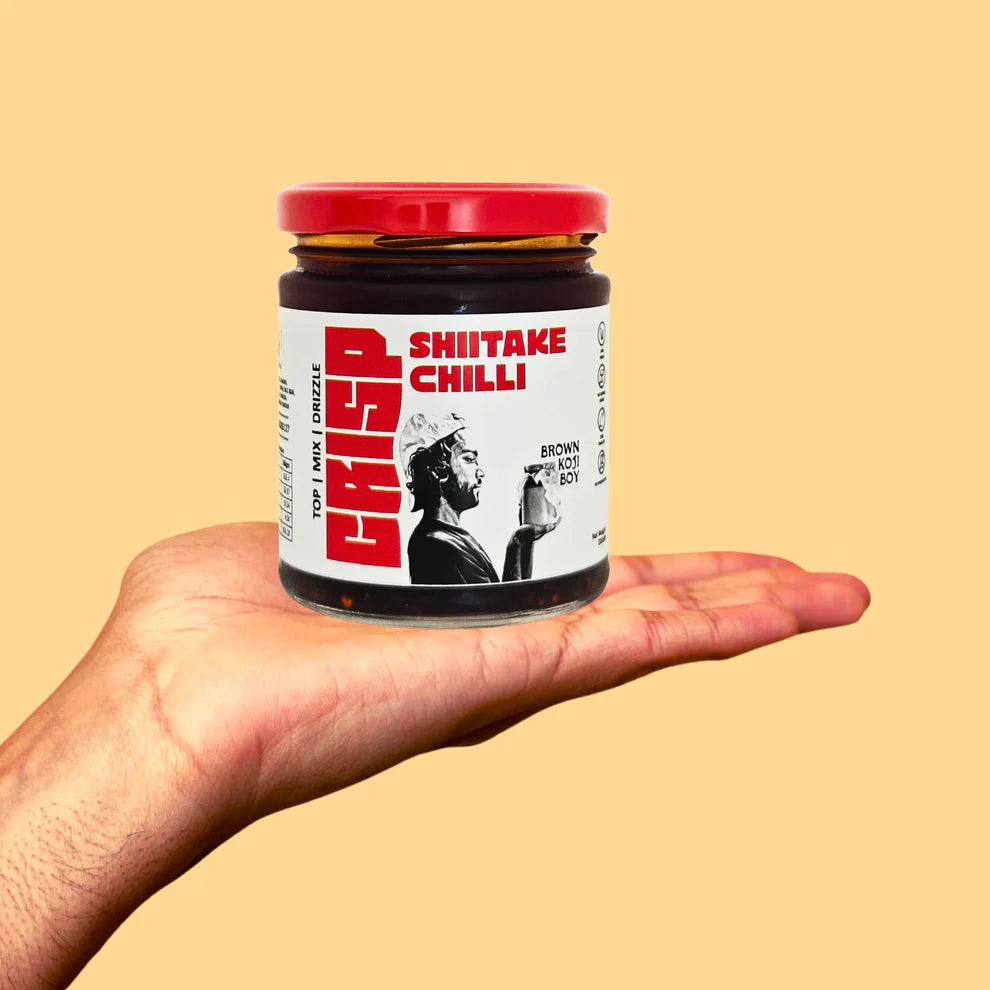 Chilli  | Shiitake Chilli (Crisp)  - Earthy, Savory, Crispy Heat - Brown Koji Boy - 200gm