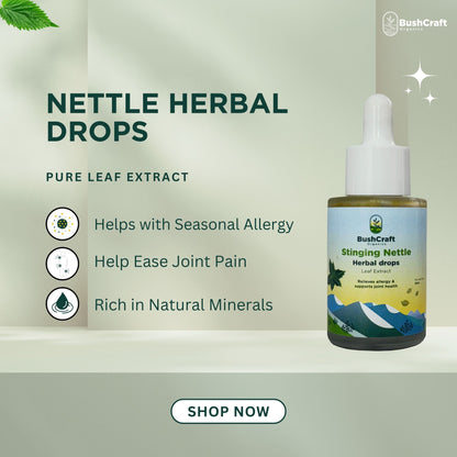 Chamomile Herbal Drops (Flower Extract) - Supports Relaxation and Calmness -No Added Sugar, No Alcohol, No Artificial Additives - Bushcraft- 30ml