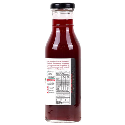 Cranberry Juice | 100% Canadian Cranberry Juice- Natural -Antioxidant-Rich , Supports UTI Health-Ideal for Cocktails &amp; Mocktails - No Added Preservatives, Color &amp; No Added Sugar - Urban Platter - 350ml