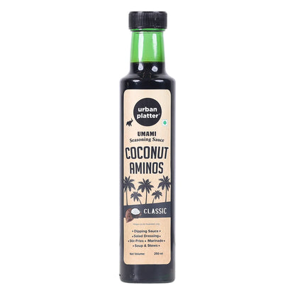 Coconut Aminos (Classic) - Umami Seasoning Sauce- Soy-free, Gluten Free, Perfect for Dipping Asian Appetizers – Urban Platter – 250ml