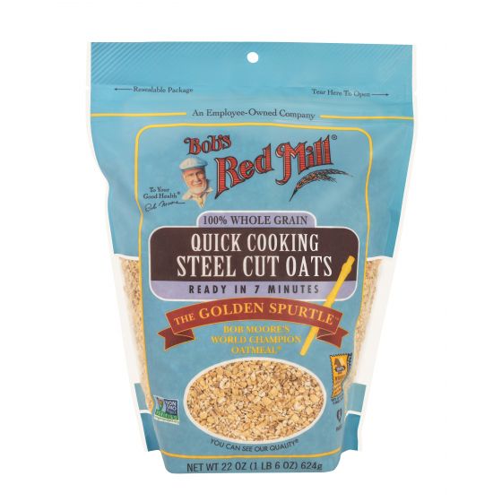 Quick Cooking Steel Cut Oats - Vegan - Bob&