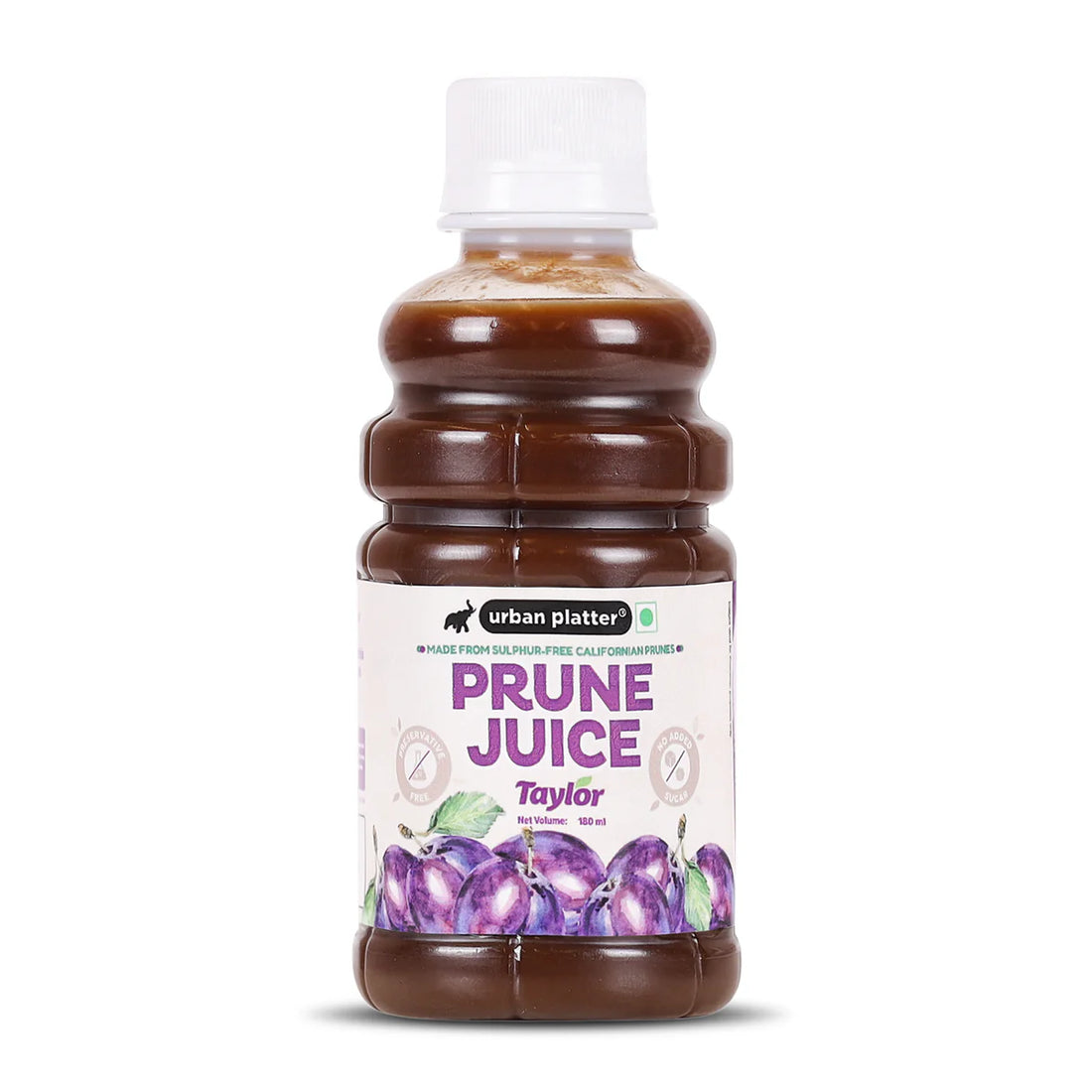 Prune Juice | Californian Prune (Taylor) - Digestive Health Drink - Sulphur Free, No Added Sugar, Additives & No Added Preservatives - Urban Platter – 180ml