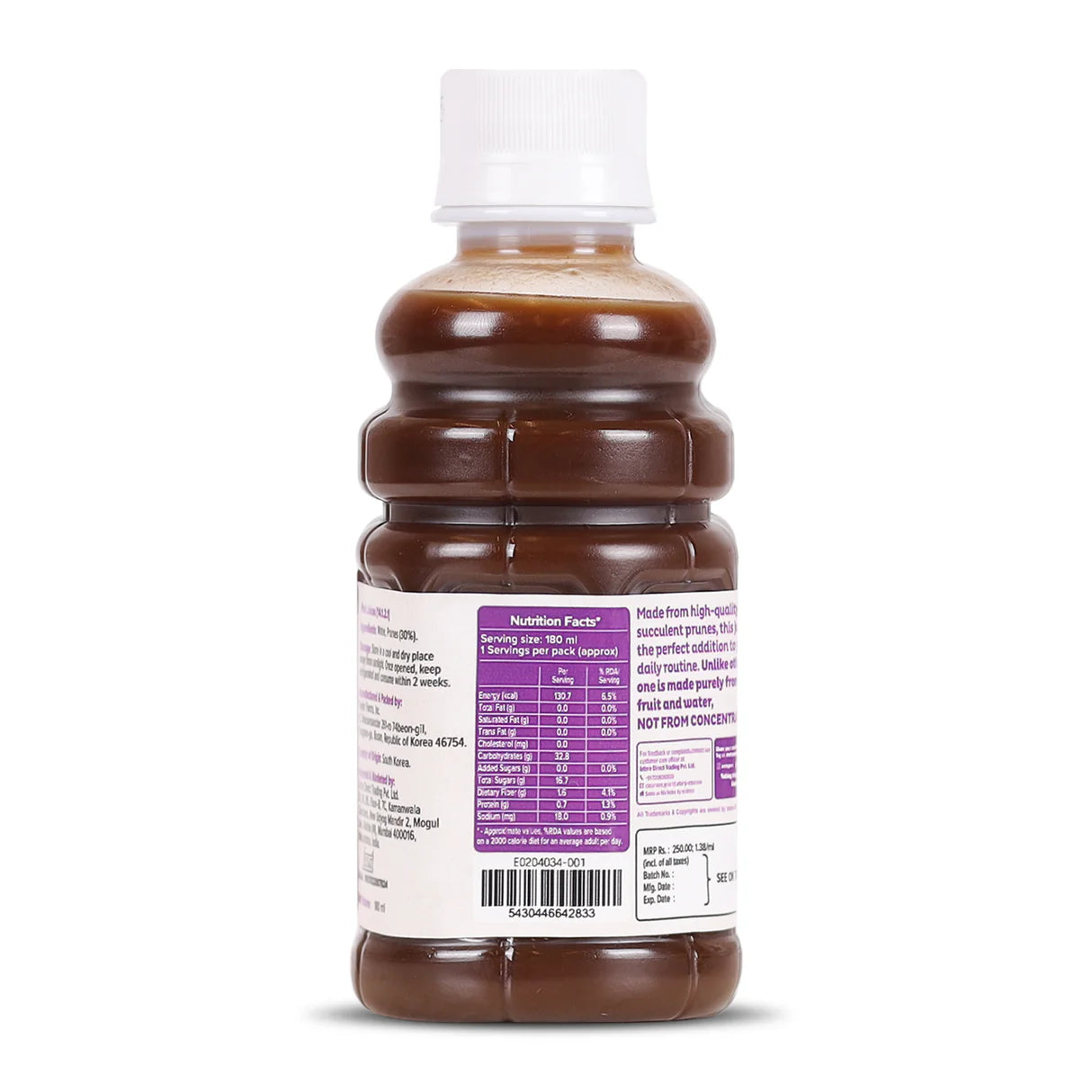 Prune Juice | Californian Prune (Taylor) - Digestive Health Drink - Sulphur Free, No Added Sugar, Additives &amp;amp; No Added Preservatives - Urban Platter – 180ml
