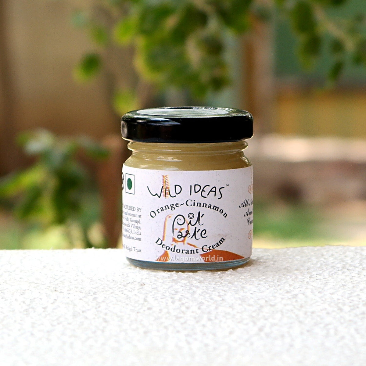 Cream | Pit Paste Orange &amp; Cinnamon  -Deodorant Cream-Free Aluminium, Phthlates and Parabens - Wild Ideas - 30gm