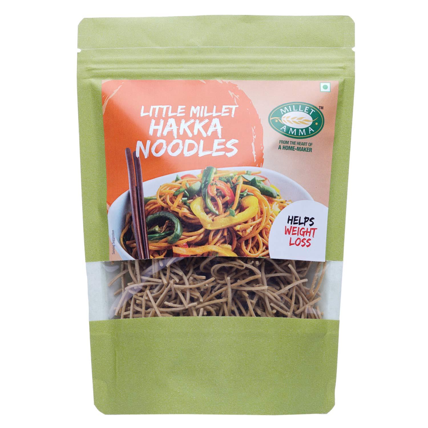 Noodles | Little Millet Hakka Noodles -No Preservative- Millet Amma- 175gm