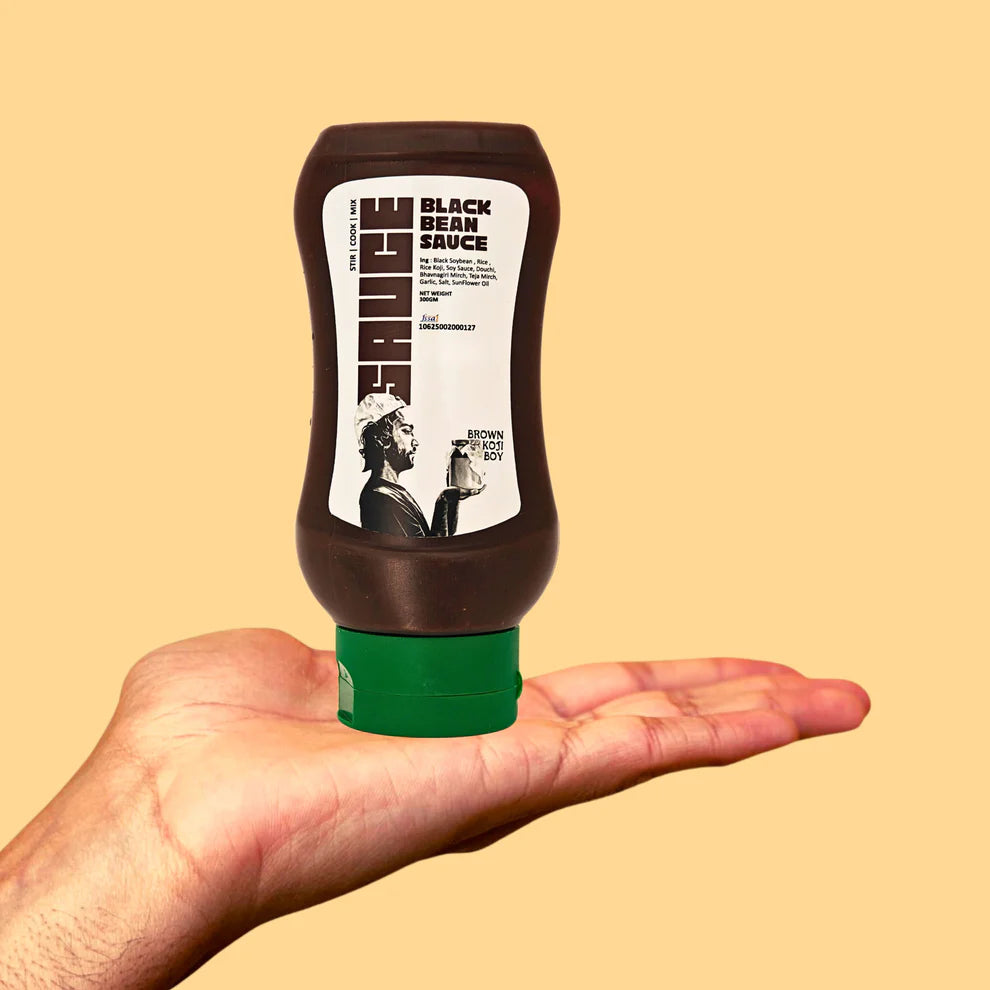 Sauce | Black Bean Sauce - Goa- No preservatives, No flavour enhancers , No artificial thickeners ,No Stabilisers - Brown Koji Boy - 300gm