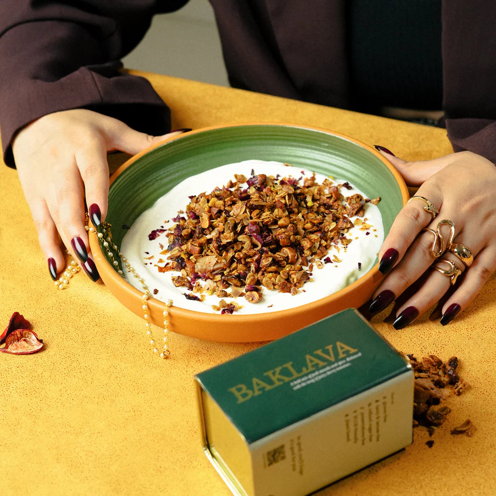 Granola | Baklava Granola- Gluten Free, Dairy & Lactose Free, Refined Sugar Free, Preservatives Free – The Cinnamon Kitchen – 200gm