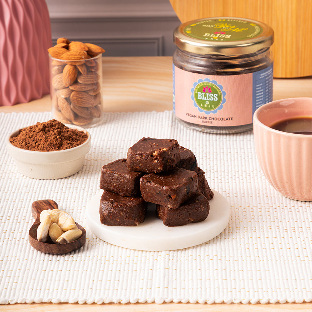 Dark Chocolate With Real Dates – Vegan –No preservatives-No Refined Sugar - Bliss Box Foods – 150gm