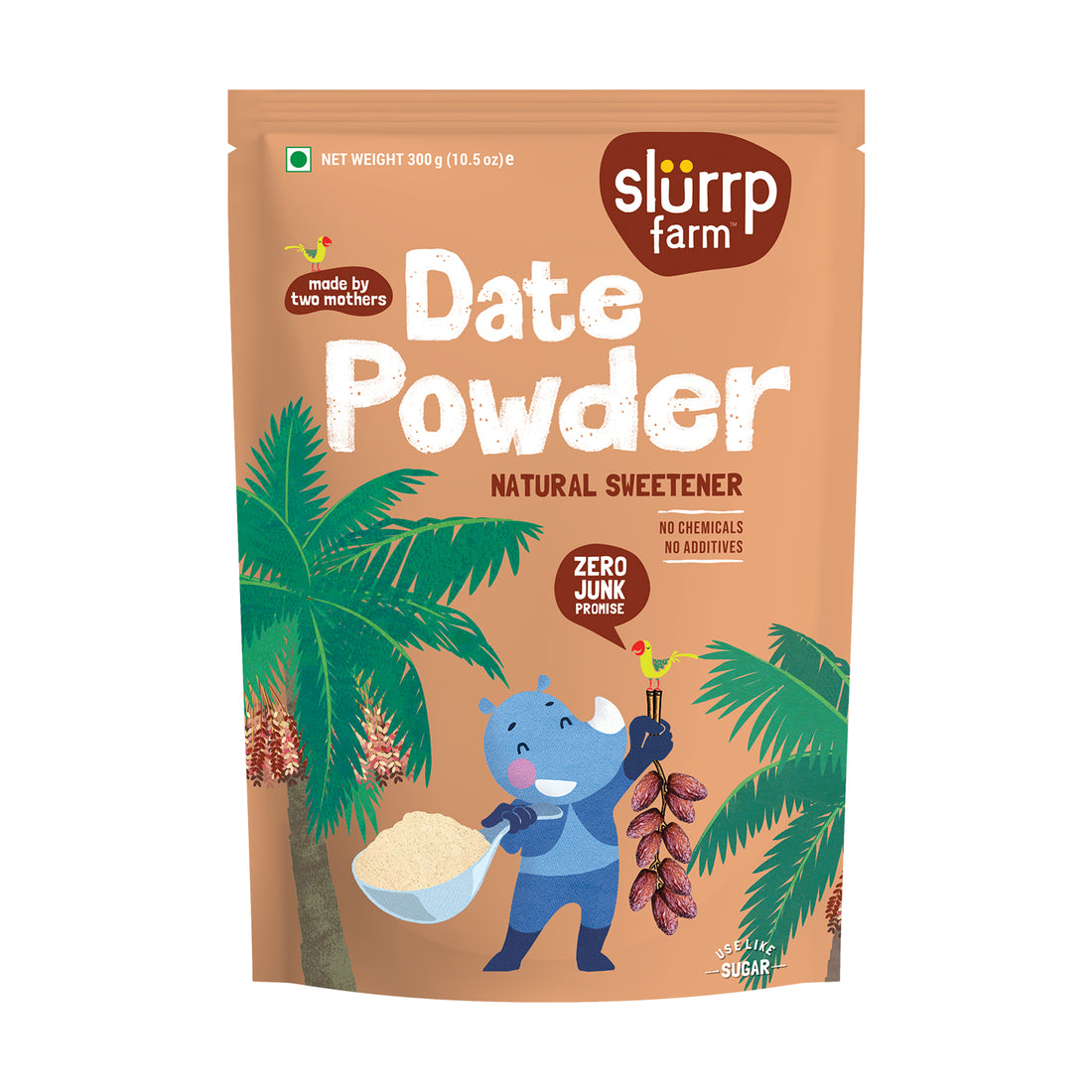 Date Powder – Vegan, Gluten Free & No Added Refined Sugar - Slurrp Farm – 300gm