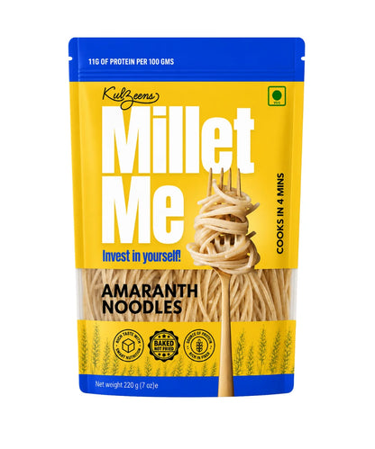 Noodles| Millet Me (Amaranth Noodles) -Calcium Rich &amp; Fasting Friendly-Gluten Free -No Artificial Additives, No Preservatives – Kuizeens – 220gm