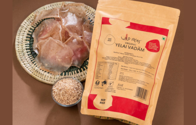 Yelai Vadams | Organic Yelai Vadaams – Red Rice - Sun Dried - Organic – No Artificial Colors, Additives &amp;amp; No Added Preservatives – Wild Ideas – 200gm
