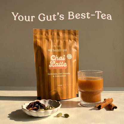 Chai Latte | Delicious, Gut Friendly &amp;amp; Convenient - No Refined Sugar Or Stevia &amp;amp; No Added Synthetic Flavours And Preservatives - Cosmix - 200gm