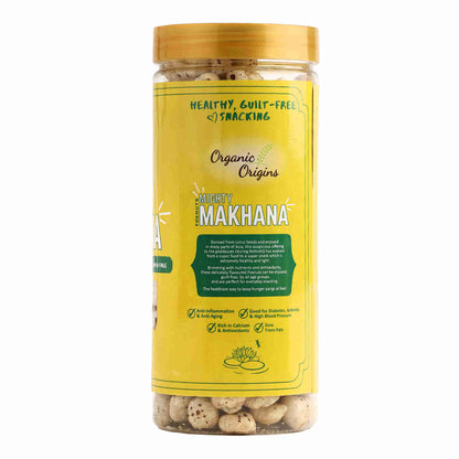 Makhana Salt Pepper - Gluten Free, High Protein, High Fibre &amp;amp; Low Calorie – Organic Origins - 80gm