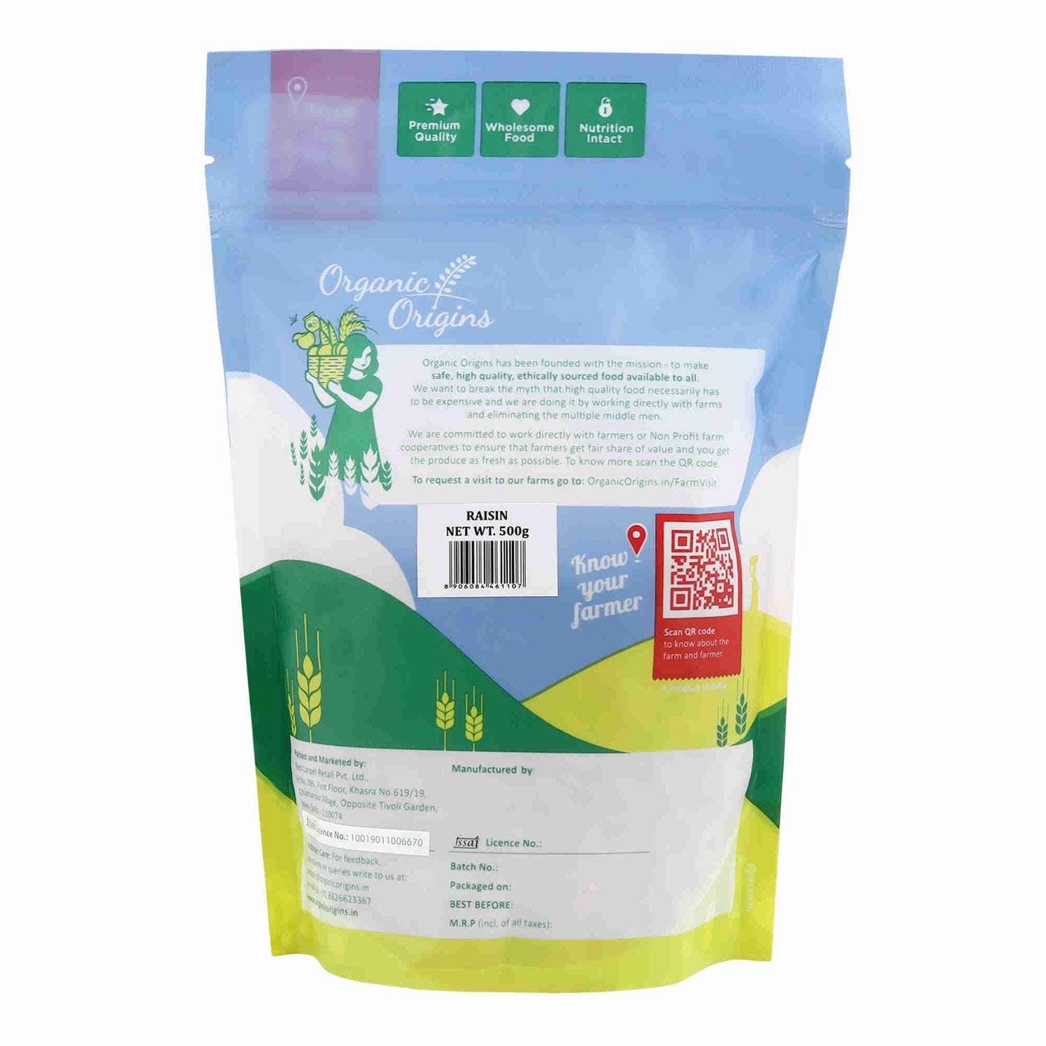 Raisins - Organic Origins - 500gm
