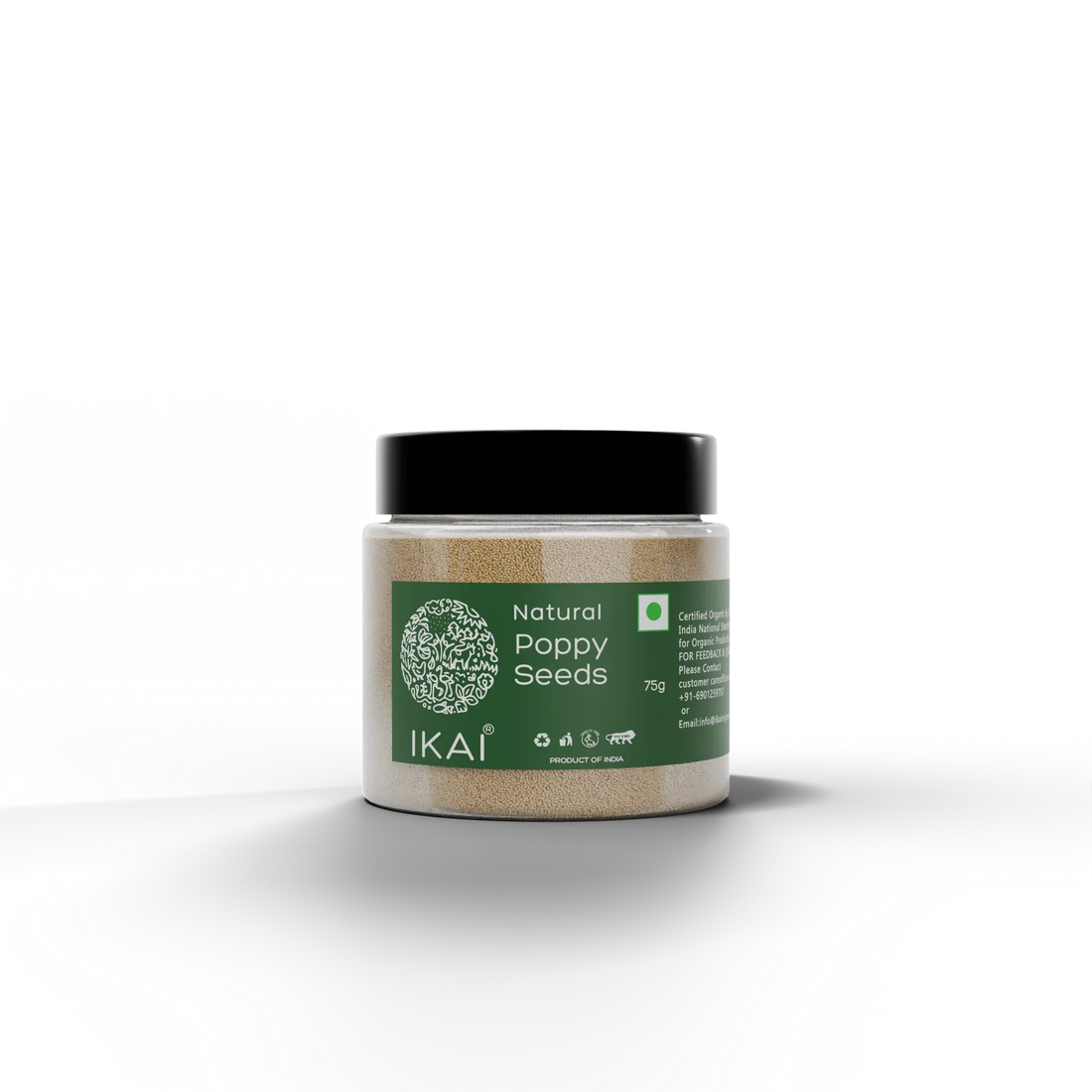 Seeds| Natural Poppy Seeds (Posto Dana)- Khus Khus, Pure , Exotic Spice - No Preservatives- Ikai Organic – 50gm