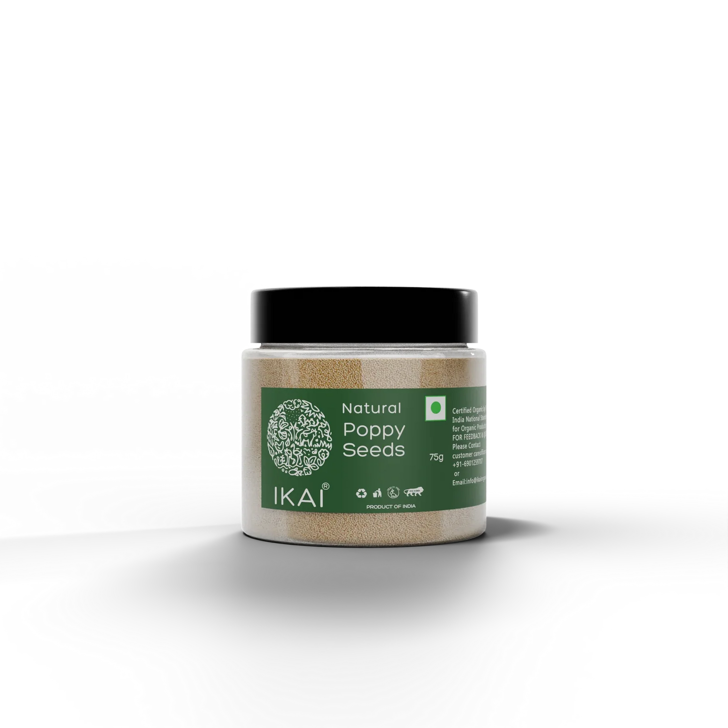 Seeds| Natural Poppy Seeds (Posto Dana)- Khus Khus, Pure , Exotic Spice - No Preservatives- Ikai Organic – 50gm